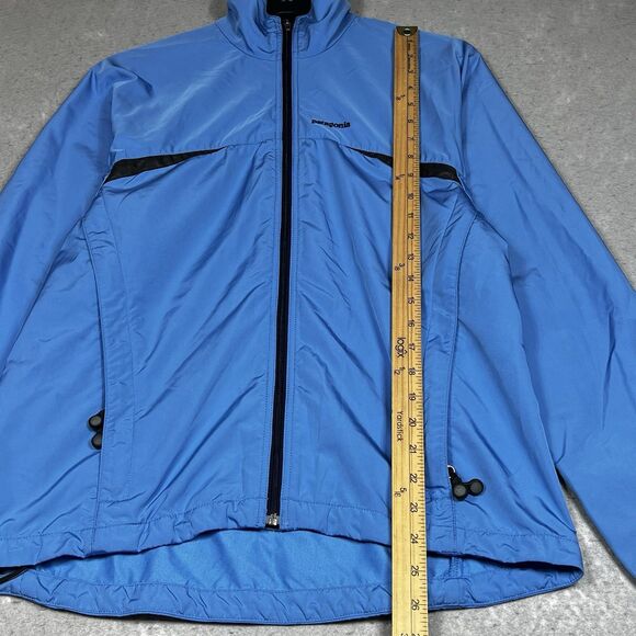 Patagonia Integral Jacket Women Medium Blue Lightweight Packable Travel Full Zip - Picture 7 of 13